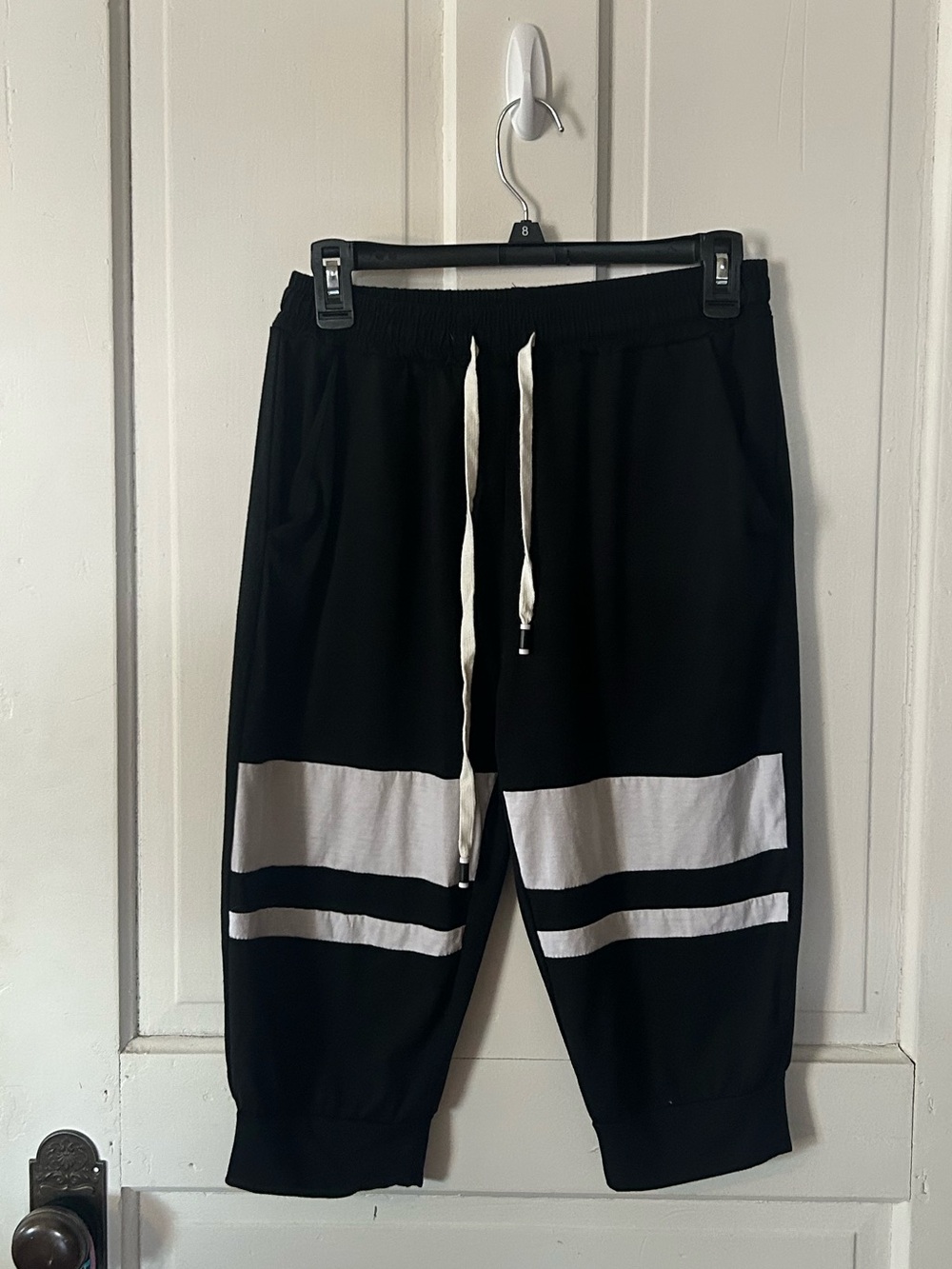 Black & White Kids' Drawstring Sweatpants